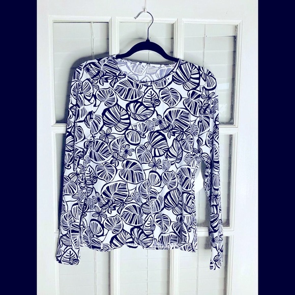 Lands' End Tops - lands end women's sun protection long sleeve swim shirt